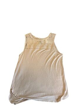 H&M Cream Crochet Yoke Tank